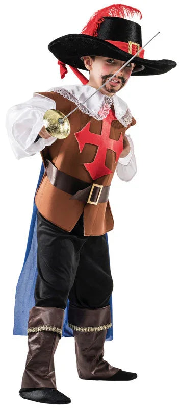 Disfraz de Mosquetero D'Artagnan para Niño Mosquetero El Rey del Carnaval